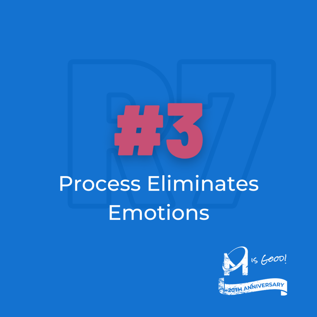 process eliminates emotions